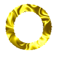 golden letter O png