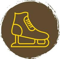 Ice skating Vector Icon Design