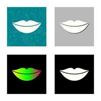 icono de vector de labios