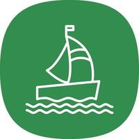 diseño de icono de vector de barco