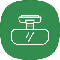 Rearview mirror Vector Icon Design