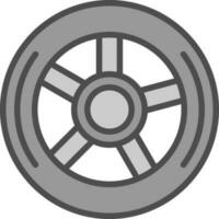 Wheel Vector Icon Design