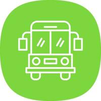 School bus Vector Icon Design