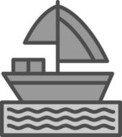 diseño de icono de vector de barco