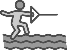 Water ski Vector Icon Design