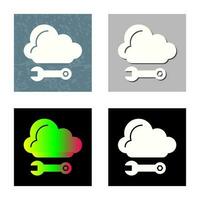 icono de vector de computación en la nube