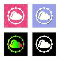 icono de vector de nube