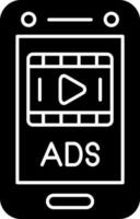 Video ad Vector Icon Design