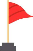 Wind flag Vector Icon Design