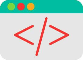 Coding Vector Icon Design