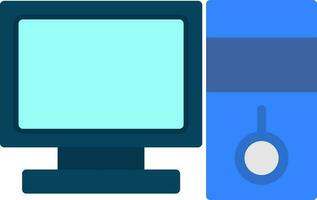 Desktop computer Vector Icon Design