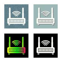 icono de vector de enrutador wifi