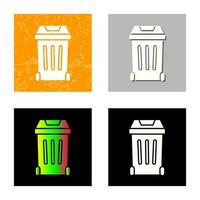 icono de vector de basura