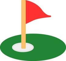 Golf course Vector Icon Design