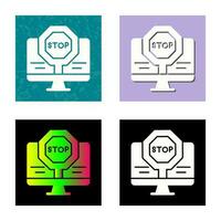 Stop Vector Icon