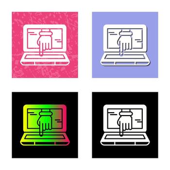 Computer Hacking Vector Icon