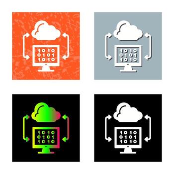 Cloud Coding Vector Icon