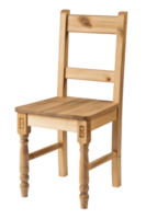 Wooden chair isolated on transparent background png