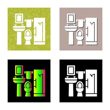 icono de vector de baño