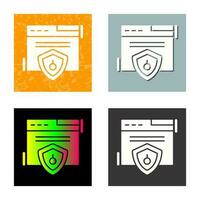 icono de vector de seguridad web