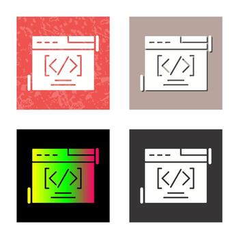 icono de vector de codificación web