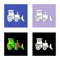 Industrial Tractor Vector Icon