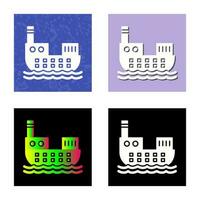 Cargo Ship Vector Icon