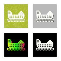 Cargo Ship Vector Icon