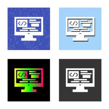 icono de vector de codificación