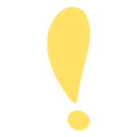 yellow exclamation mark sign illustration. png