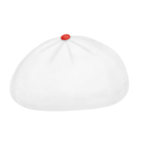 Steamed bun or Chinese bun drawing outline png