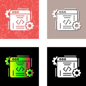 icono de vector de codificación