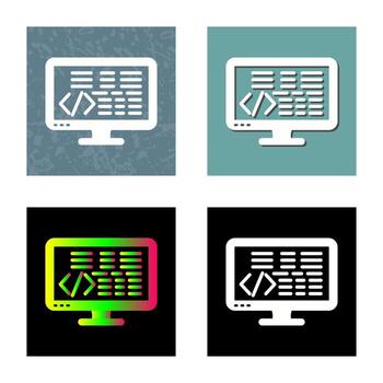 icono de vector de codificación