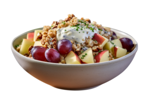 lecker Waldorf Salat isoliert auf transparent Hintergrund png