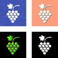 icono de vector de uvas