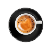 Tasty hot coffee in ceramic cup isolated on transparent background png