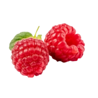 Fresh tasty raspberries isolated on transparent background png