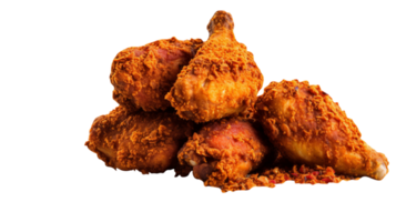 Tasty paprika fried chicken isolated on transparent background png