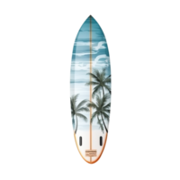 hermoso agua tabla de surf aislado en transparente antecedentes png
