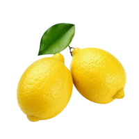 Fresco limones par aislado en transparente antecedentes png