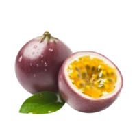 vers passie fruit met plak geïsoleerd Aan transparant achtergrond png