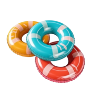 Beach life saving tube isolated on transparent background png