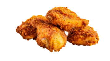 Crispy fried chicken isolated on transparent background png