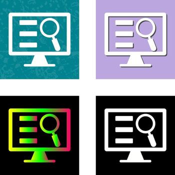 icono de vector de pantalla de monitor