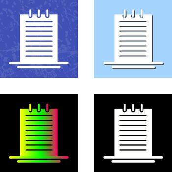 icono de vector de notas