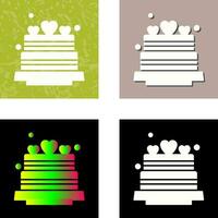 icono de vector de pastel de bodas