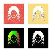 Hair Curly Vector Icon