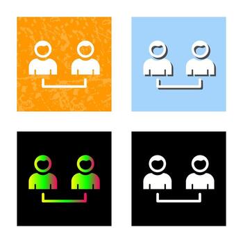 icono de vector de usuarios conectados