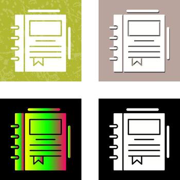 Spring Notebook Vector Icon