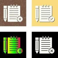 Unchecked Notes Vector Icon